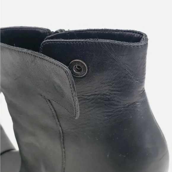 Vince Luisa Ankle Boots Black Leather - Picture 5 of 6